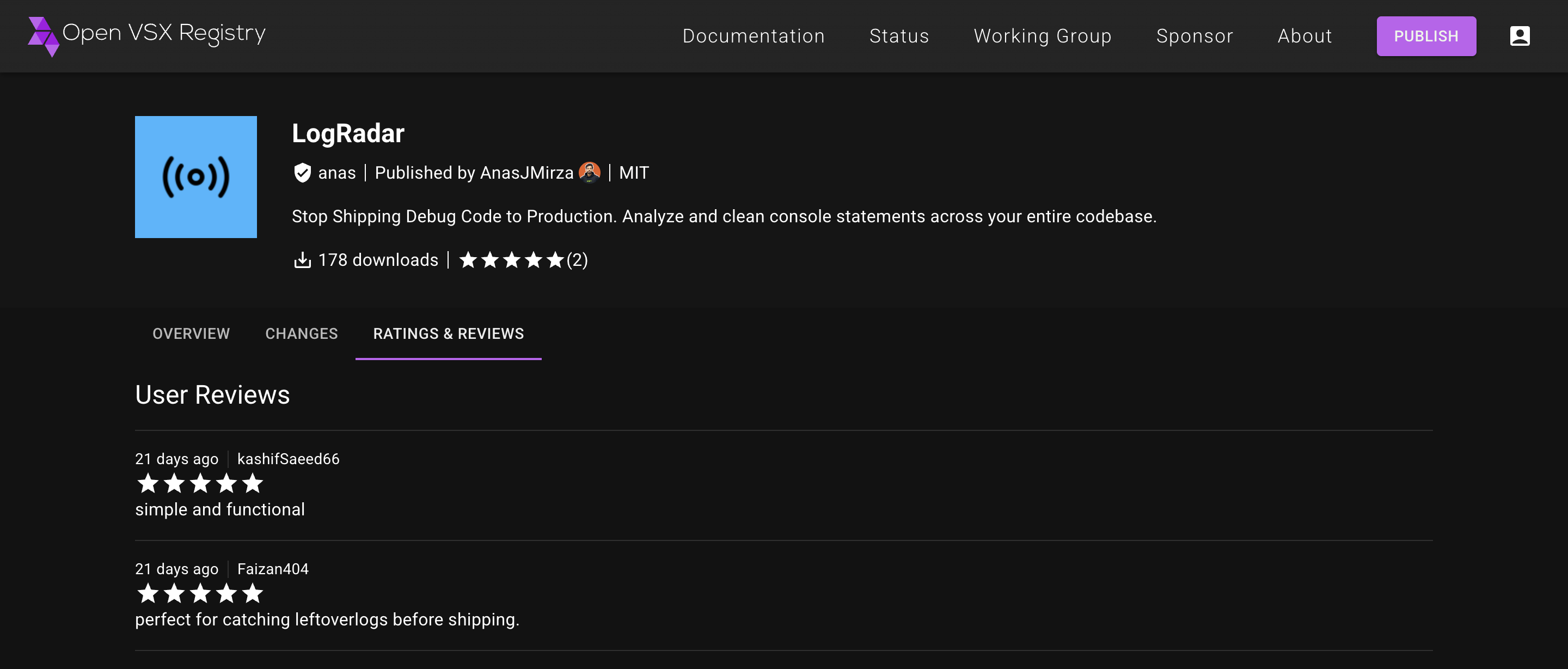 LogRadar gallery image