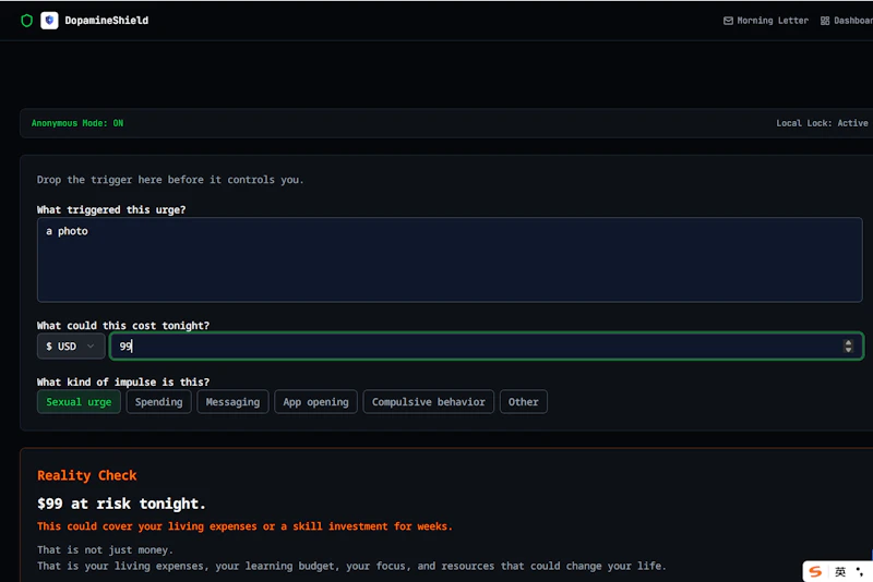 DopamineShield screenshot 2