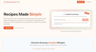 Simple Recipe Tool gallery image