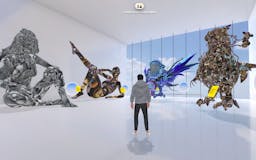 SnowX curated 3D art gallery on Spatial media 1