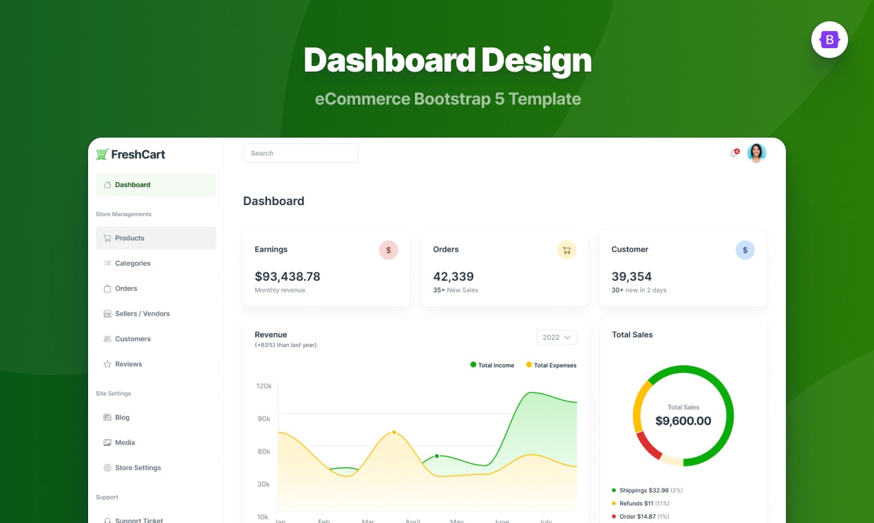 전자 상거래 부트 스트랩 템플릿 - FreshCart - 전자 상거래 부트 스트랩 템플릿 - FreshCart 미디어 3