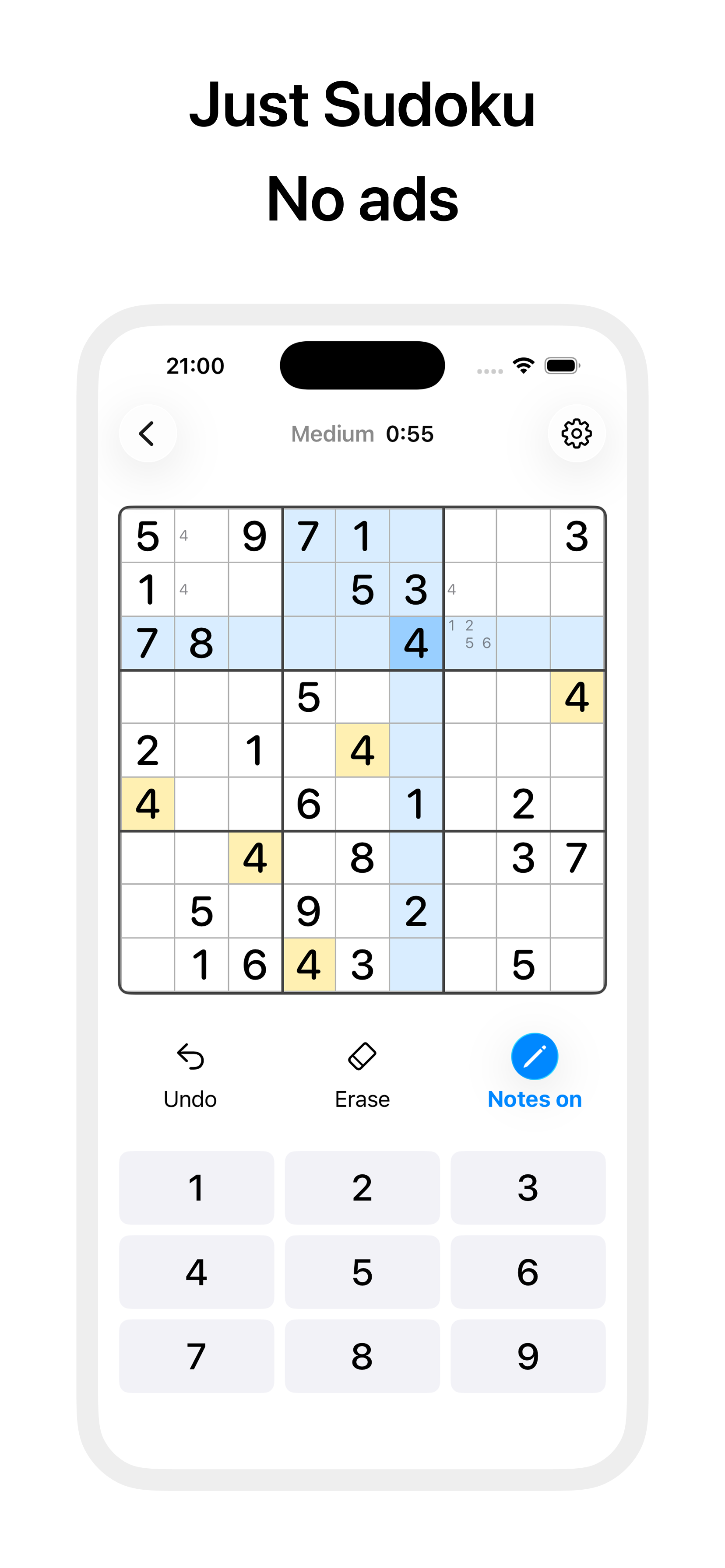 Sudoku - Main product screenshot demonstrating key features and user interface