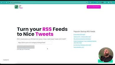 RSS to Tweet feature in action - effortlessly converting RSS feeds into ready-made Tweets with ChatGPT