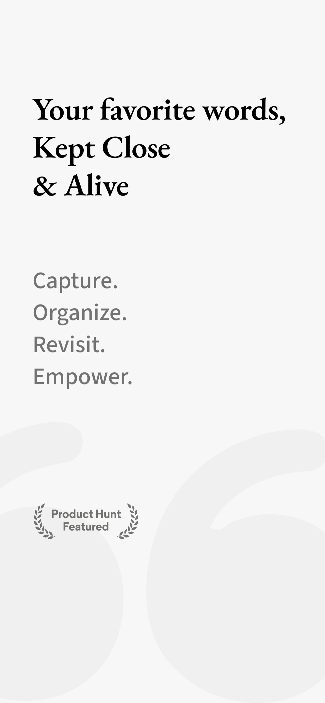 startuptile Quotes for iOS-Capture organize recall and live your favorite quotes