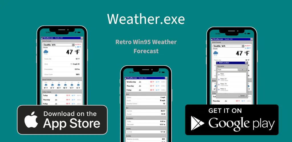 Banner del producto Weather.exe