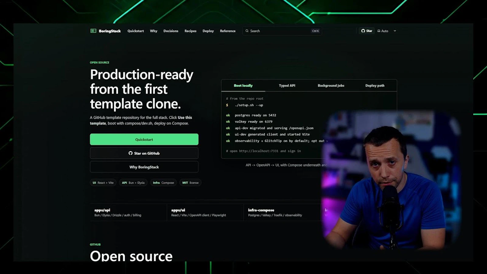 BoringStack screenshot 1 (video preview)