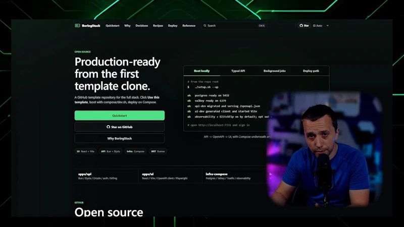 BoringStack screenshot 1 (video preview)