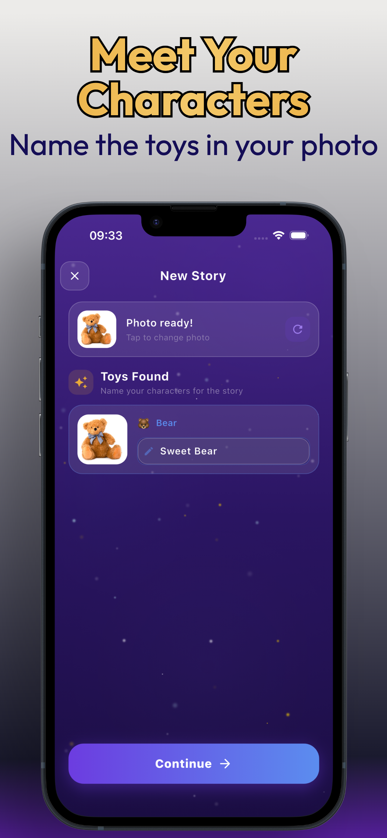 ToyTales AI - Screenshot 4 showing product features and functionality
