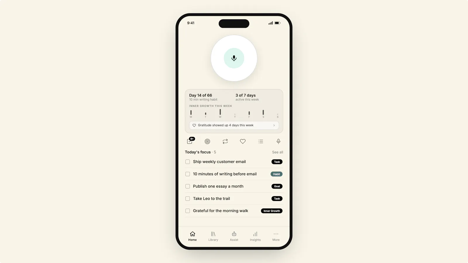 MyThoughts.co screenshot 2