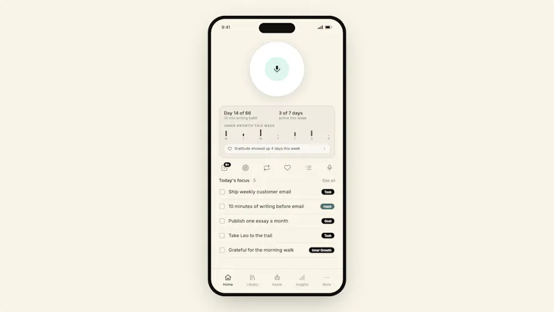 MyThoughts.co screenshot 2