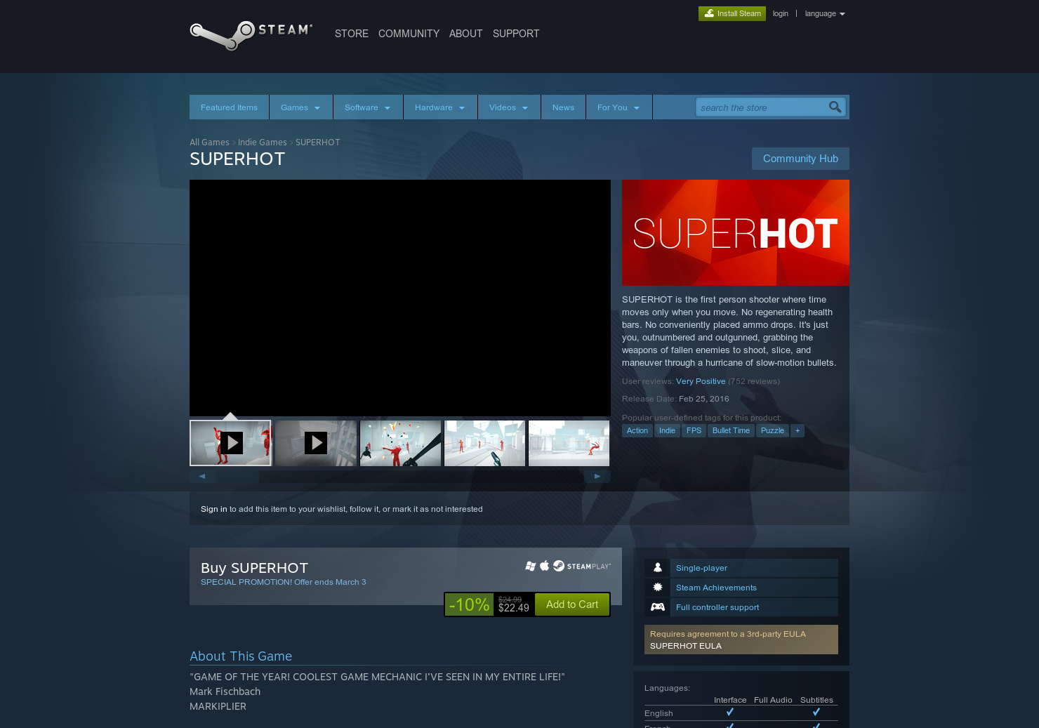 SUPERHOT gallery image