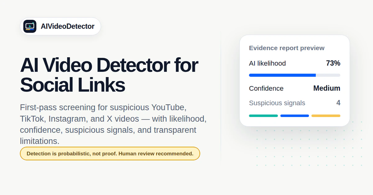 AI Video Detector logo