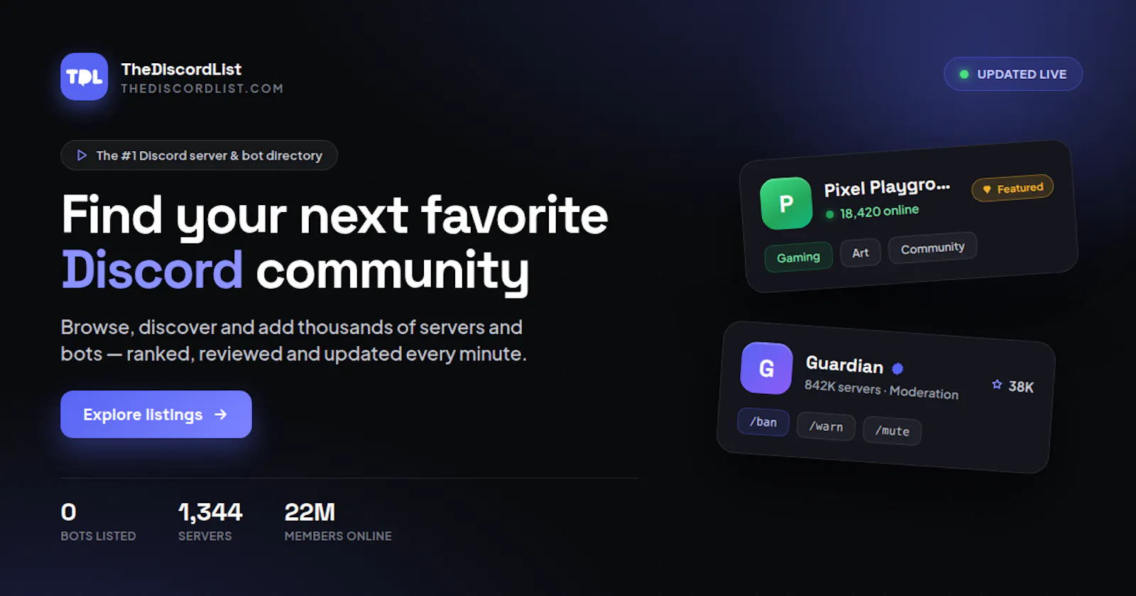 TheDiscordList screenshot 1