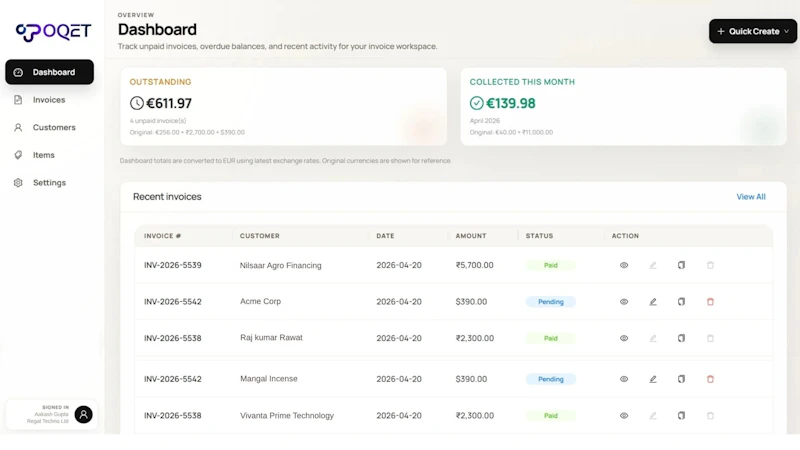 Poqet screenshot 1