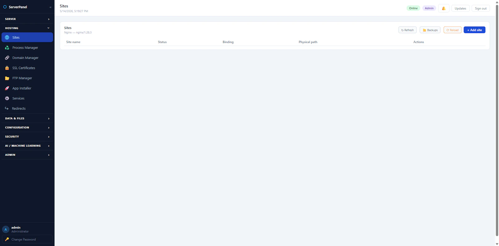 Nettpanel — Linux Server Management screenshot 8