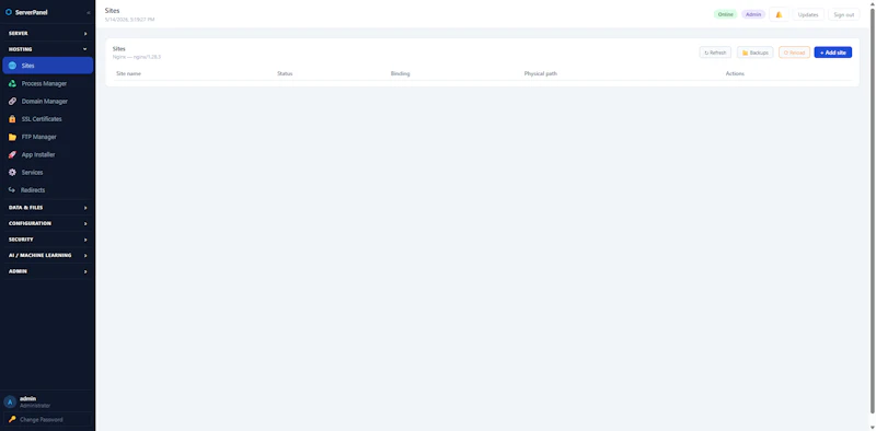Nettpanel — Linux Server Management screenshot 8