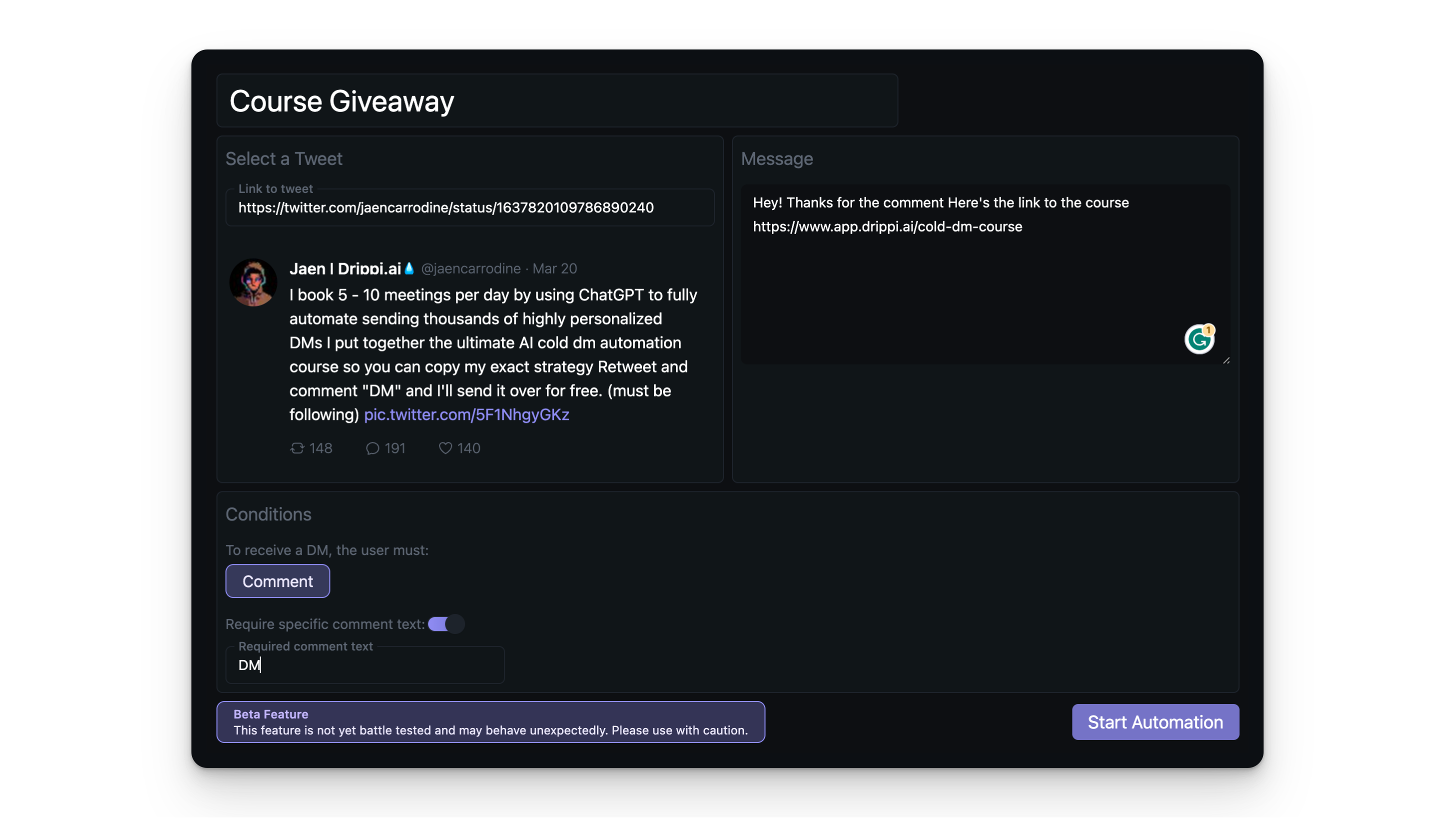 Twitter Auto DM - Senden Sie Twitter Auto DMS kostenlos Medien 2