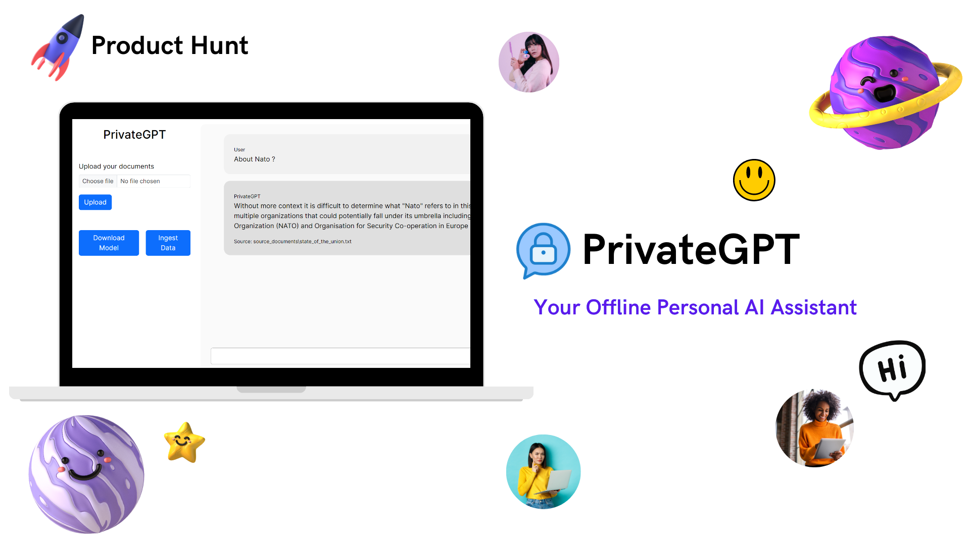 startuptile PrivateGPT-Your offline personal AI assistant
