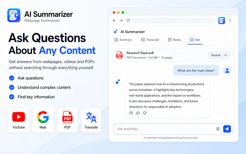 AI Summarizer screenshot 1