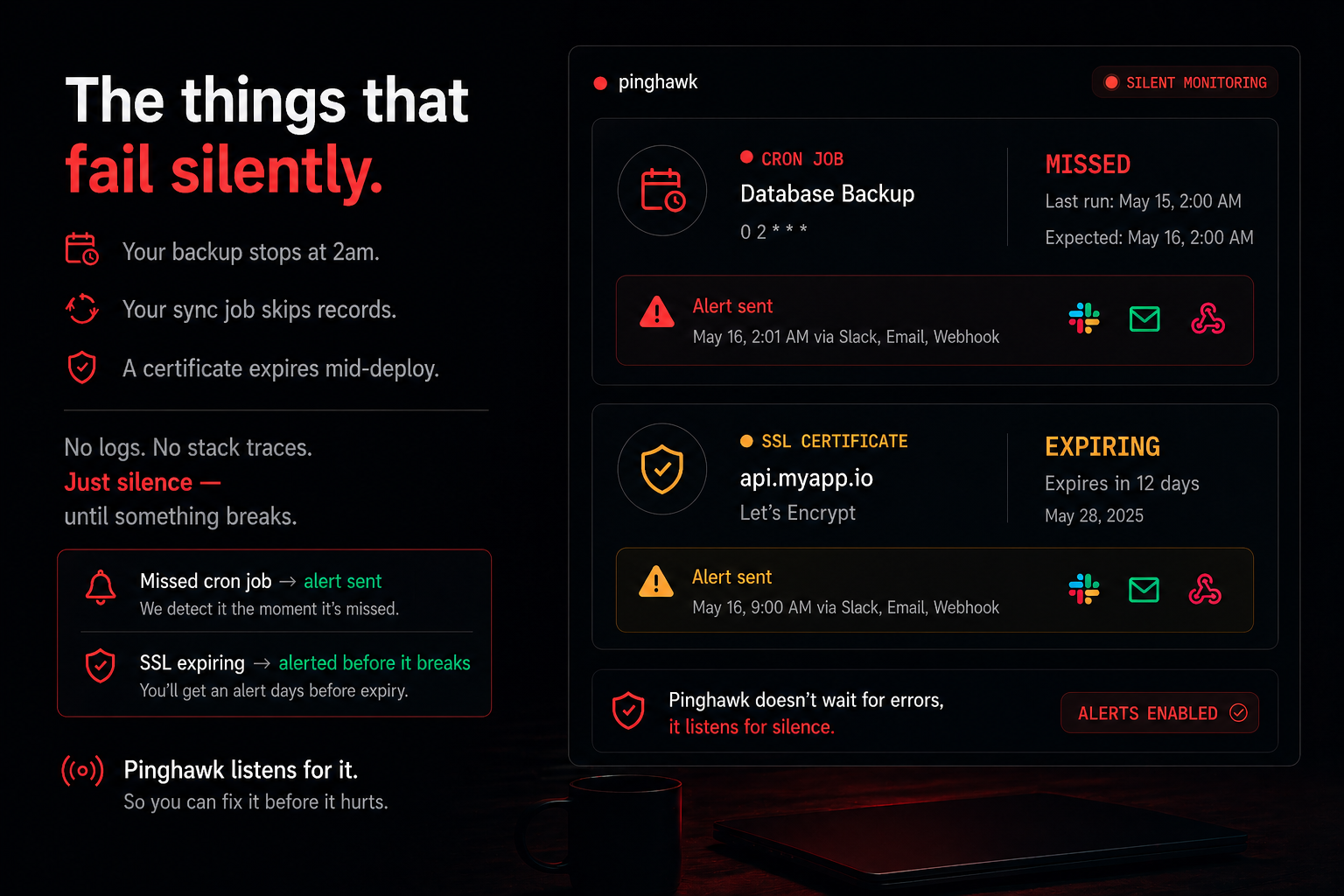 Pinghawk — Know Why APIs Break gallery image