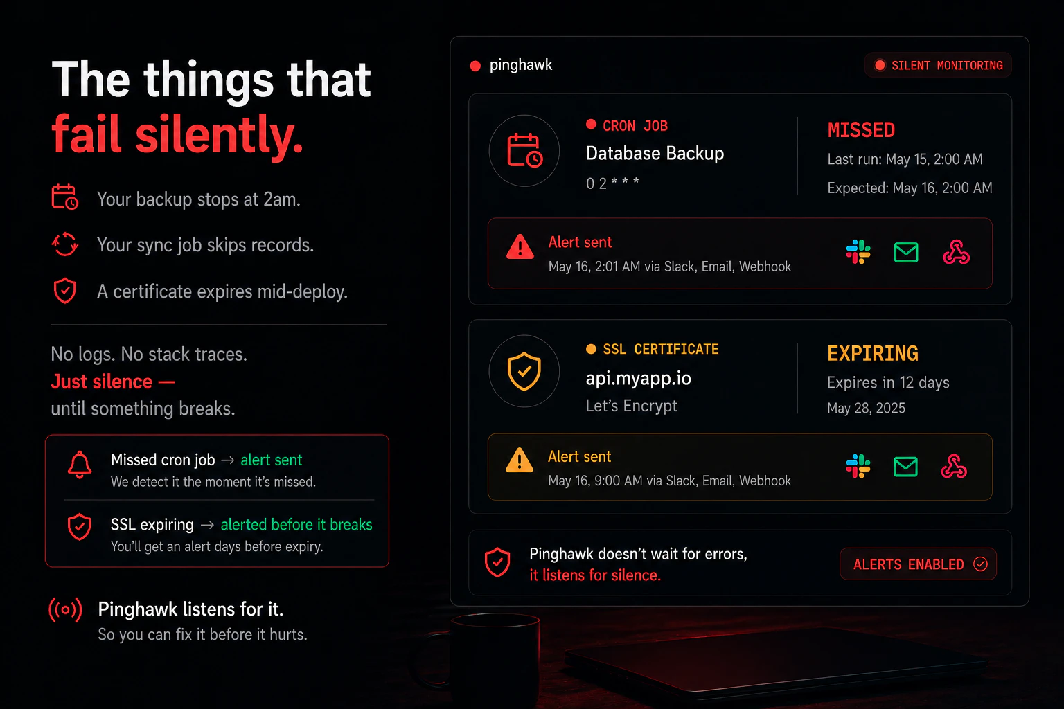 Pinghawk — Know Why APIs Break screenshot 3