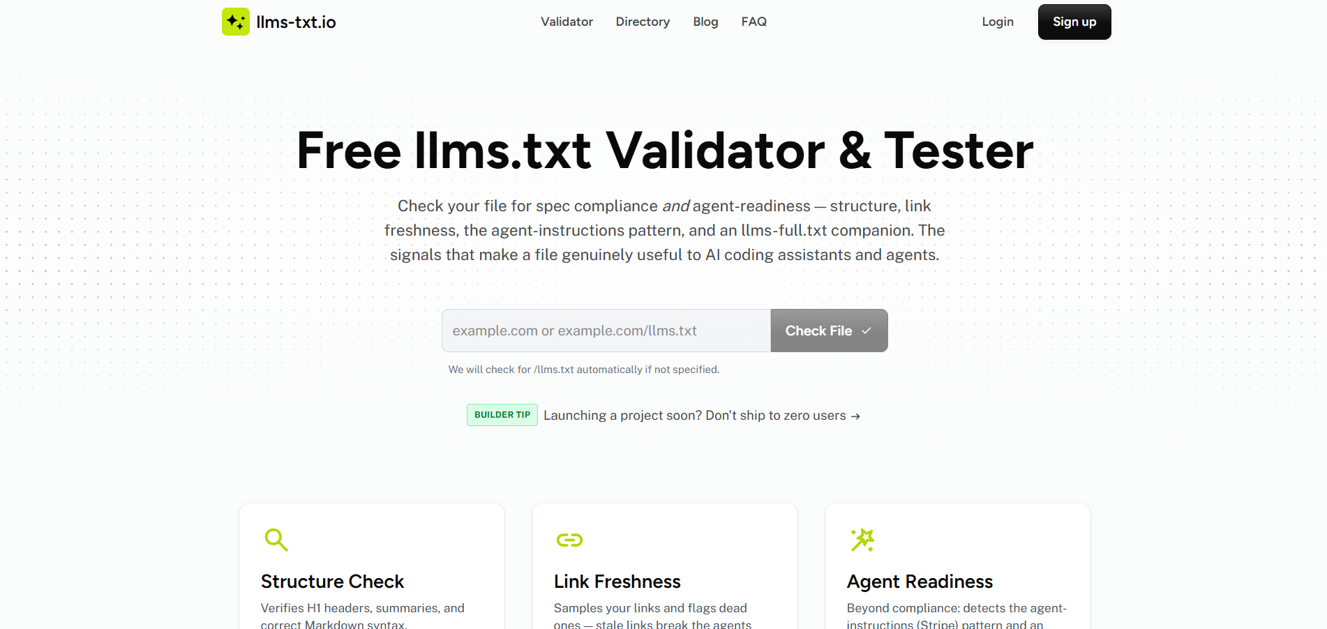 LLMs.txt Generator & Validator gallery image