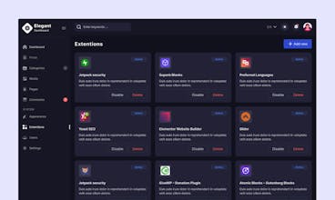 Elegant Dashboard Kit gallery image