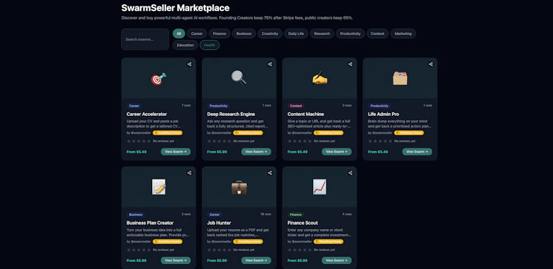 SwarmSeller screenshot 6