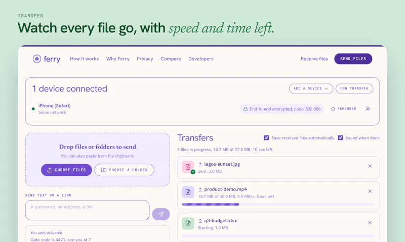 Ferry screenshot 4