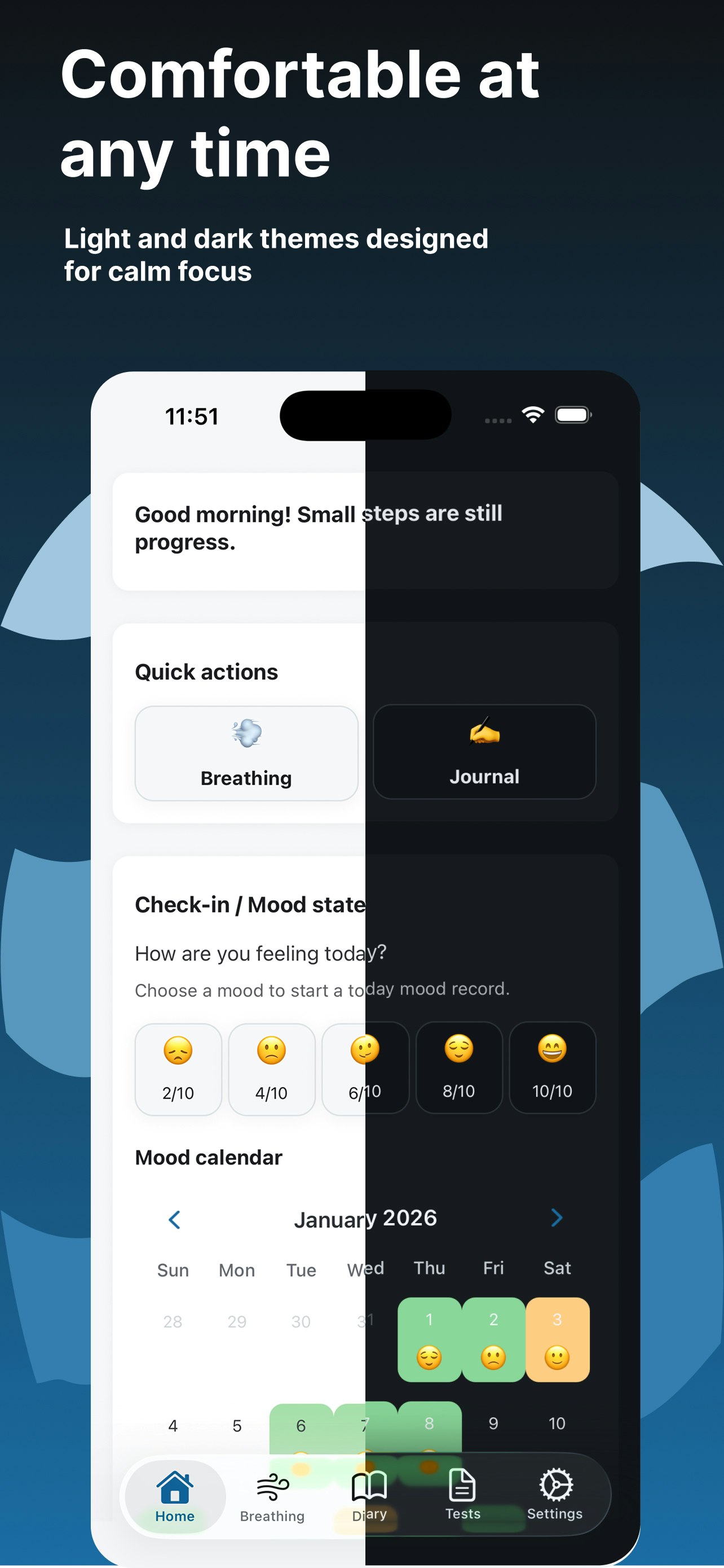 Cognitive Diary - Screenshot 2 showing product features and functionality