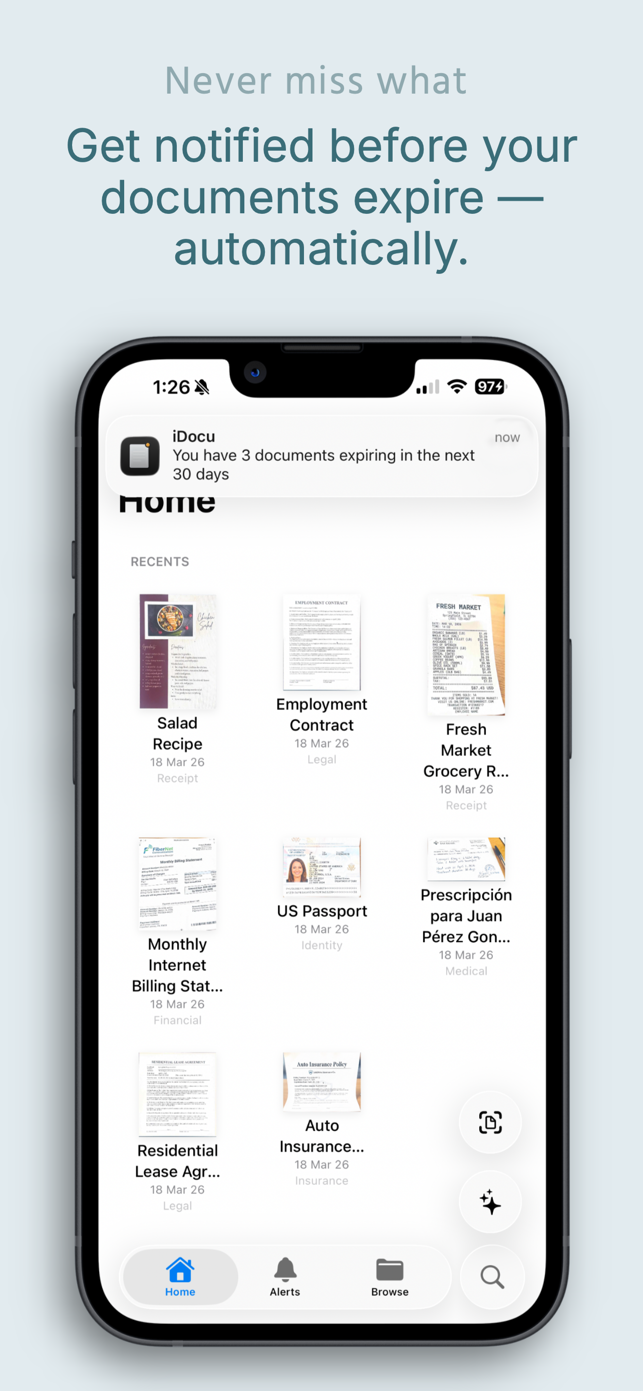 iDocu — Your documents, ready to answer. gallery image