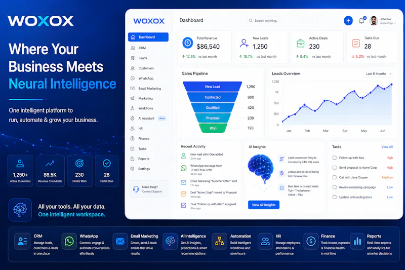 Woxox Business OS screenshot 1