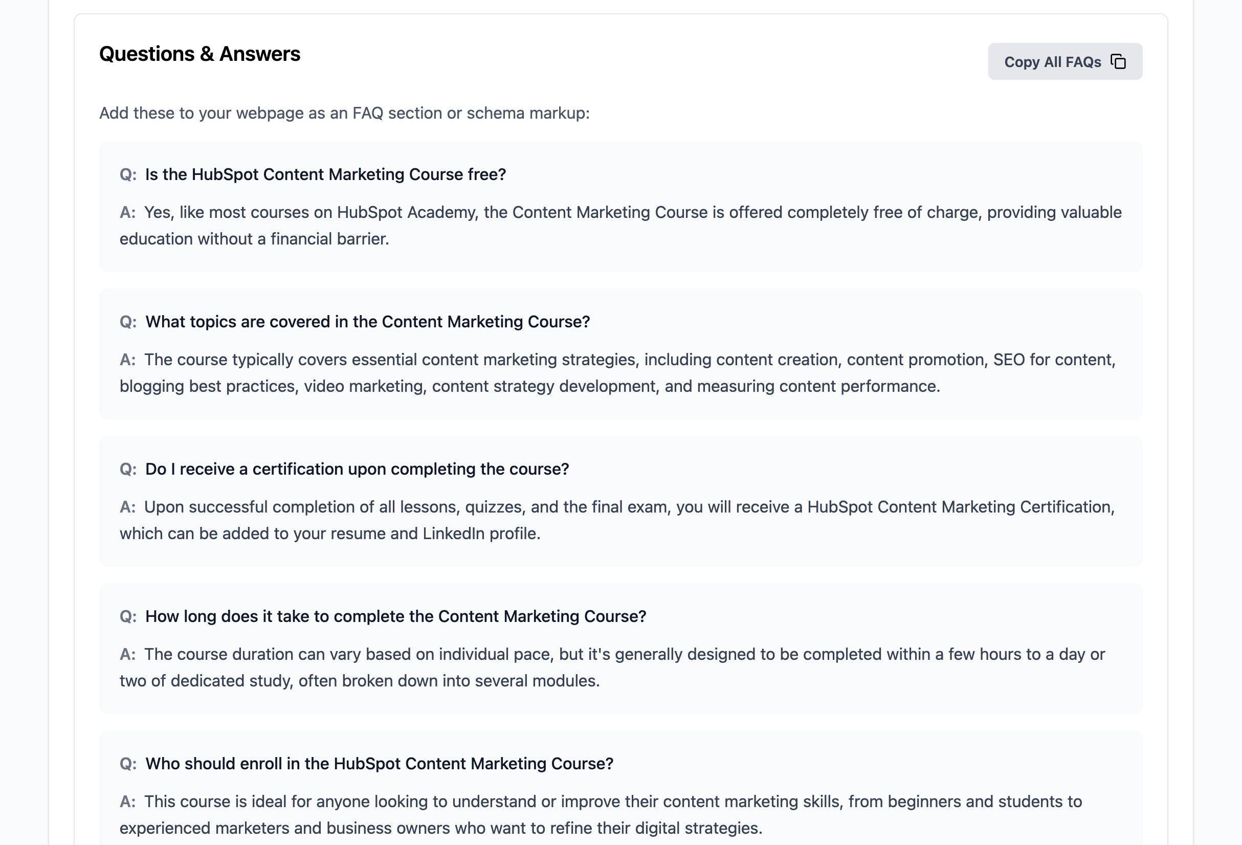 LLM SEO FAQ - Генерировать оптимизированные часто задаваемые данные для поиска для любого URL -адреса бесплатно медиа 6