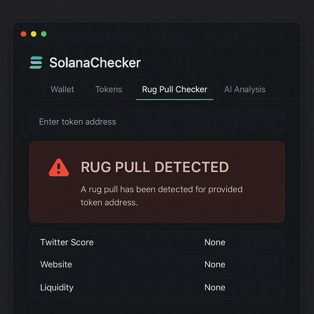SolanaChecker — Solana Token Scanner media 2