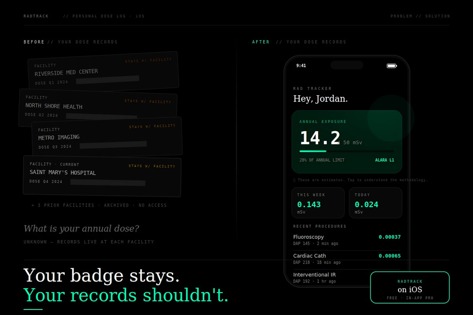 RadTrack screenshot 1