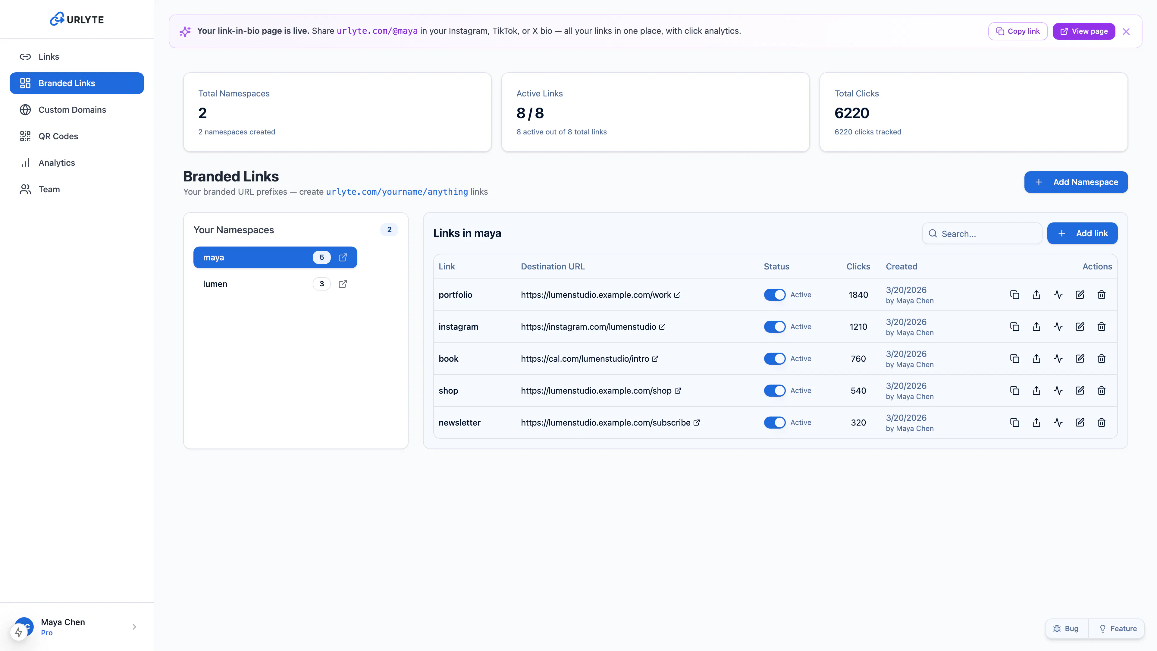 URLyte screenshot 1