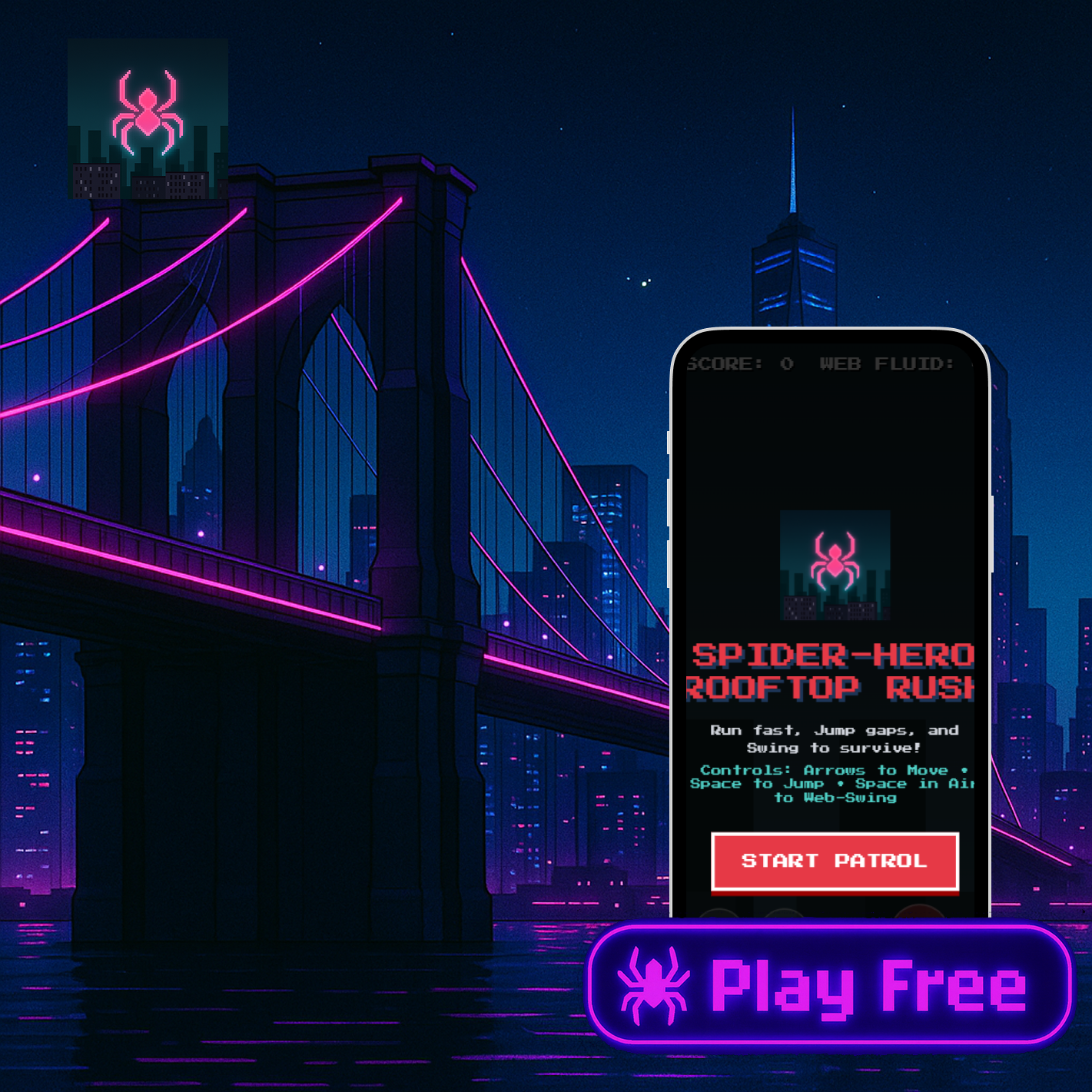 Spider-Hero Rooftop Rush gallery image