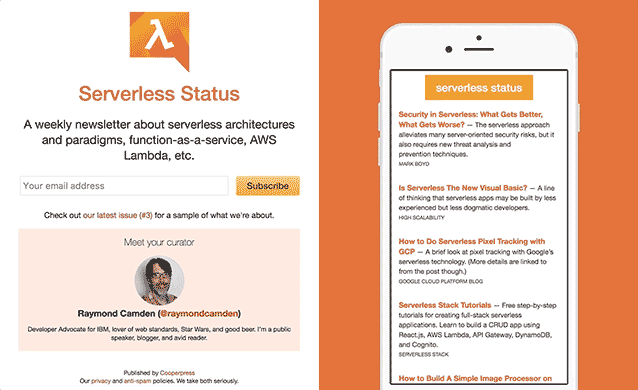Serverless Status Image