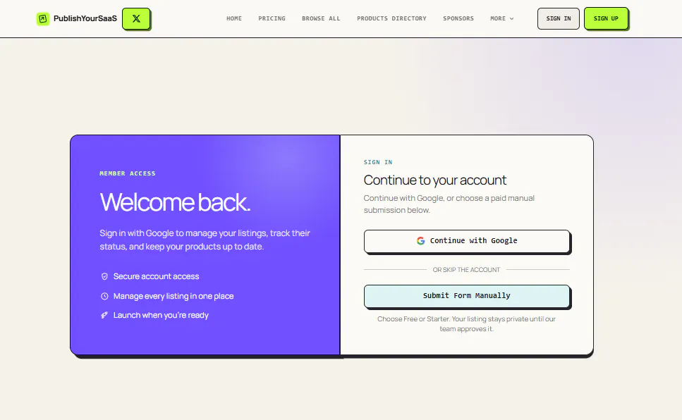 PublishYourSaaS — List Your SaaS Today! gallery image