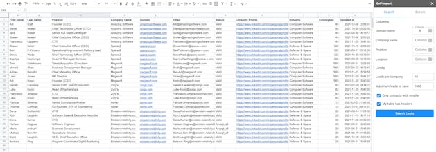 GetProspect add-on for Google Sheets gallery image