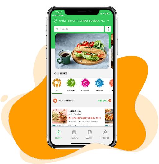 기성품 Ubereat 클론 앱
