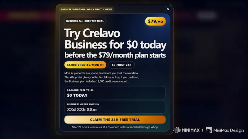 Crelavo screenshot 2