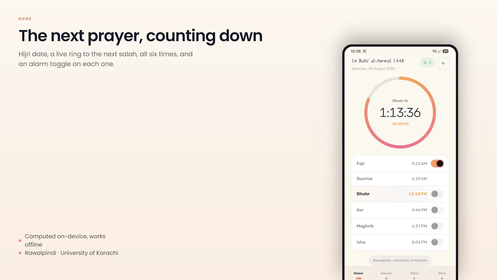 Fajr: Prayer Alarm & Adhan screenshot 3