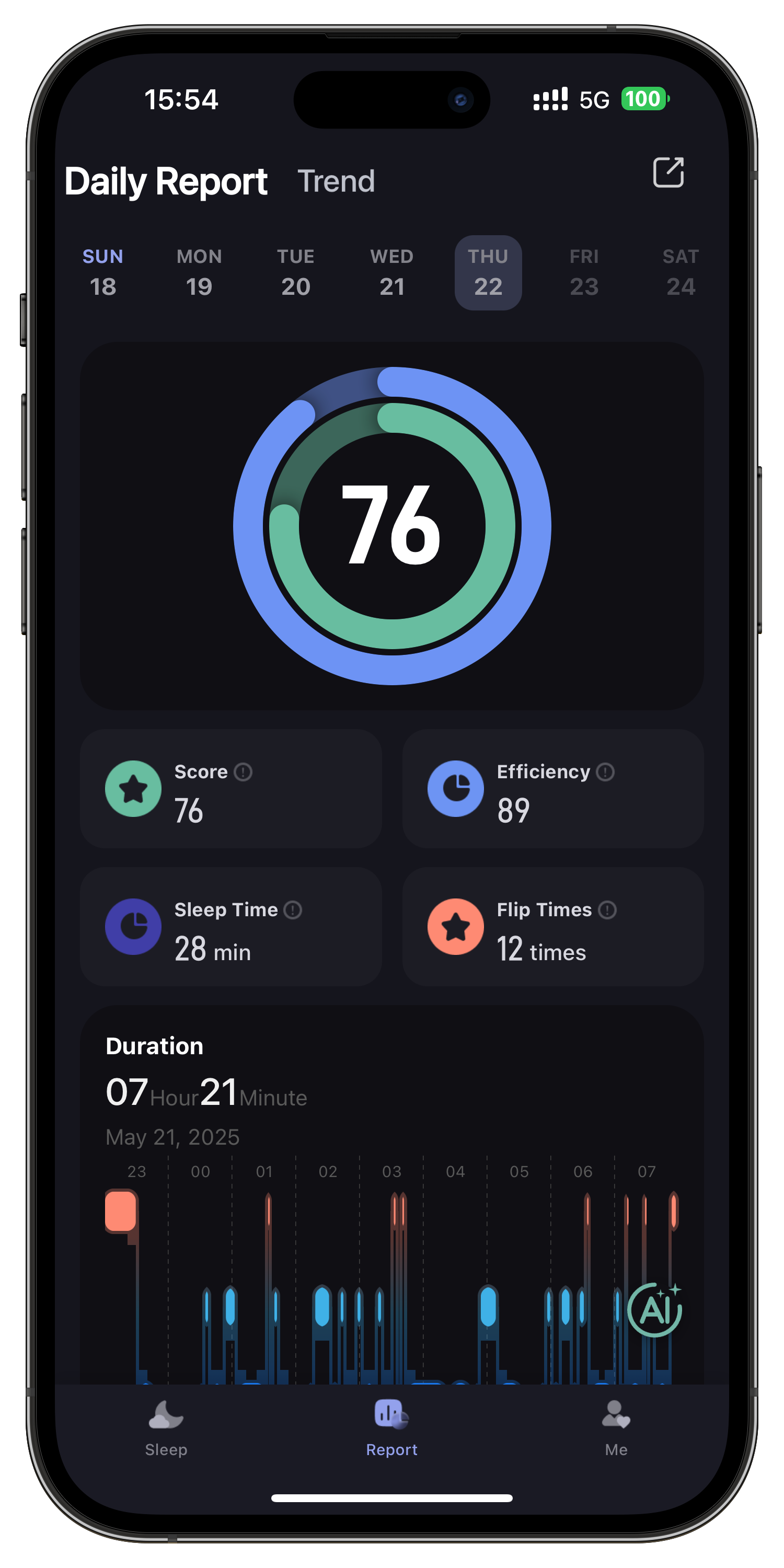 Kätzchenschlaf - Auto-Sleep Tracker: Keine Uhr, nur Ihr Telefon. Medien 2