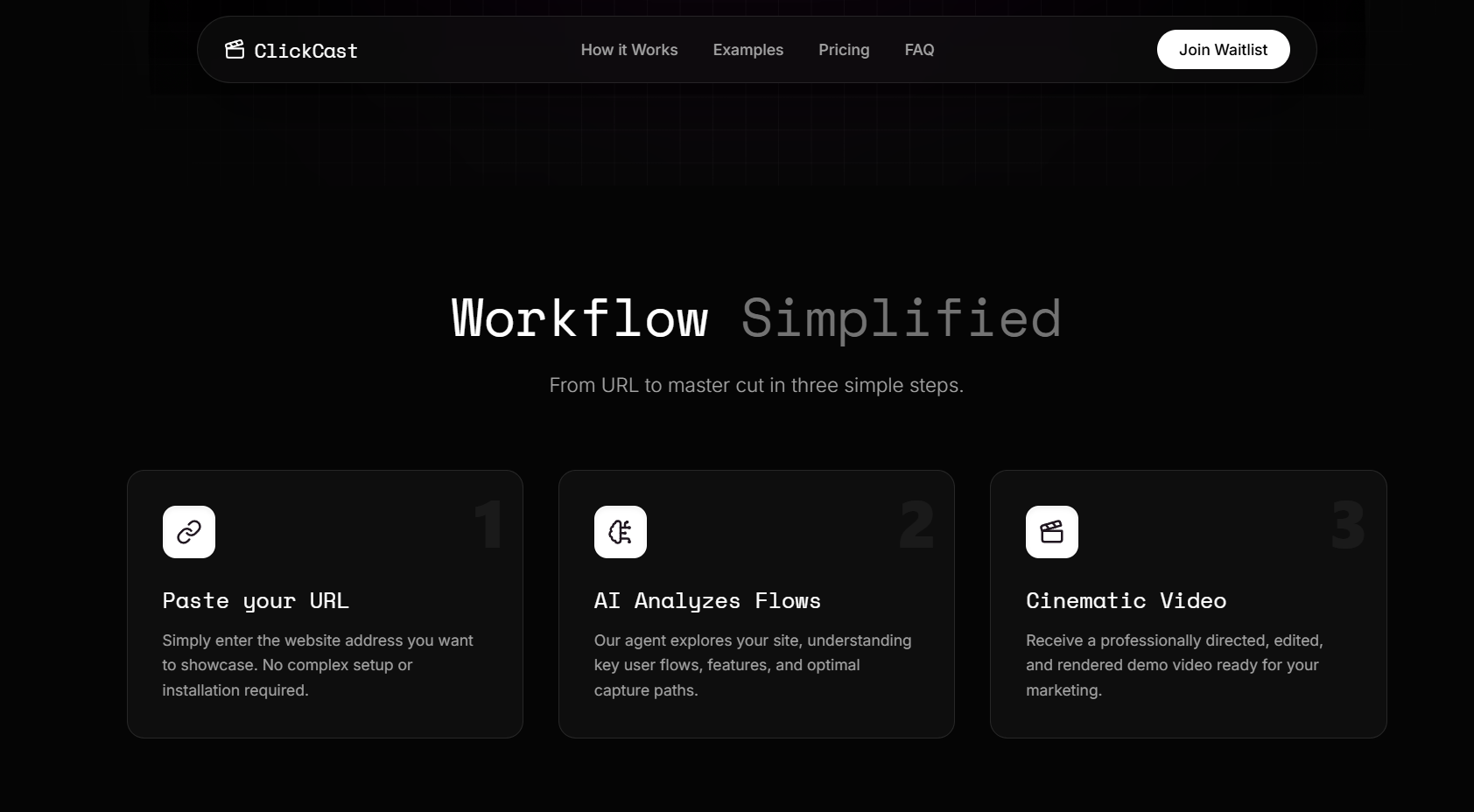 ClickCast - Screenshot 2 showing product features and functionality