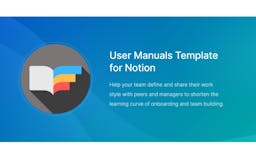User Manuals Template for Notion media 1