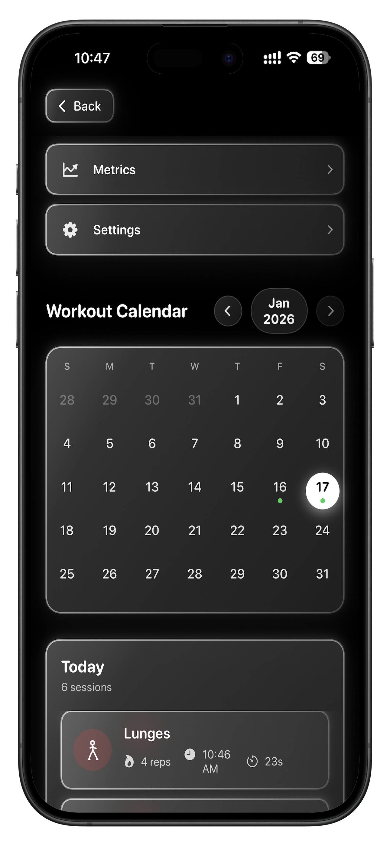 WorkoutSentinel - Screenshot 4 showing product features and functionality