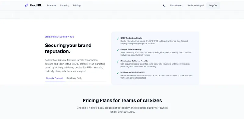 FlexURL screenshot 2