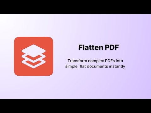 Flatten PDF gallery image