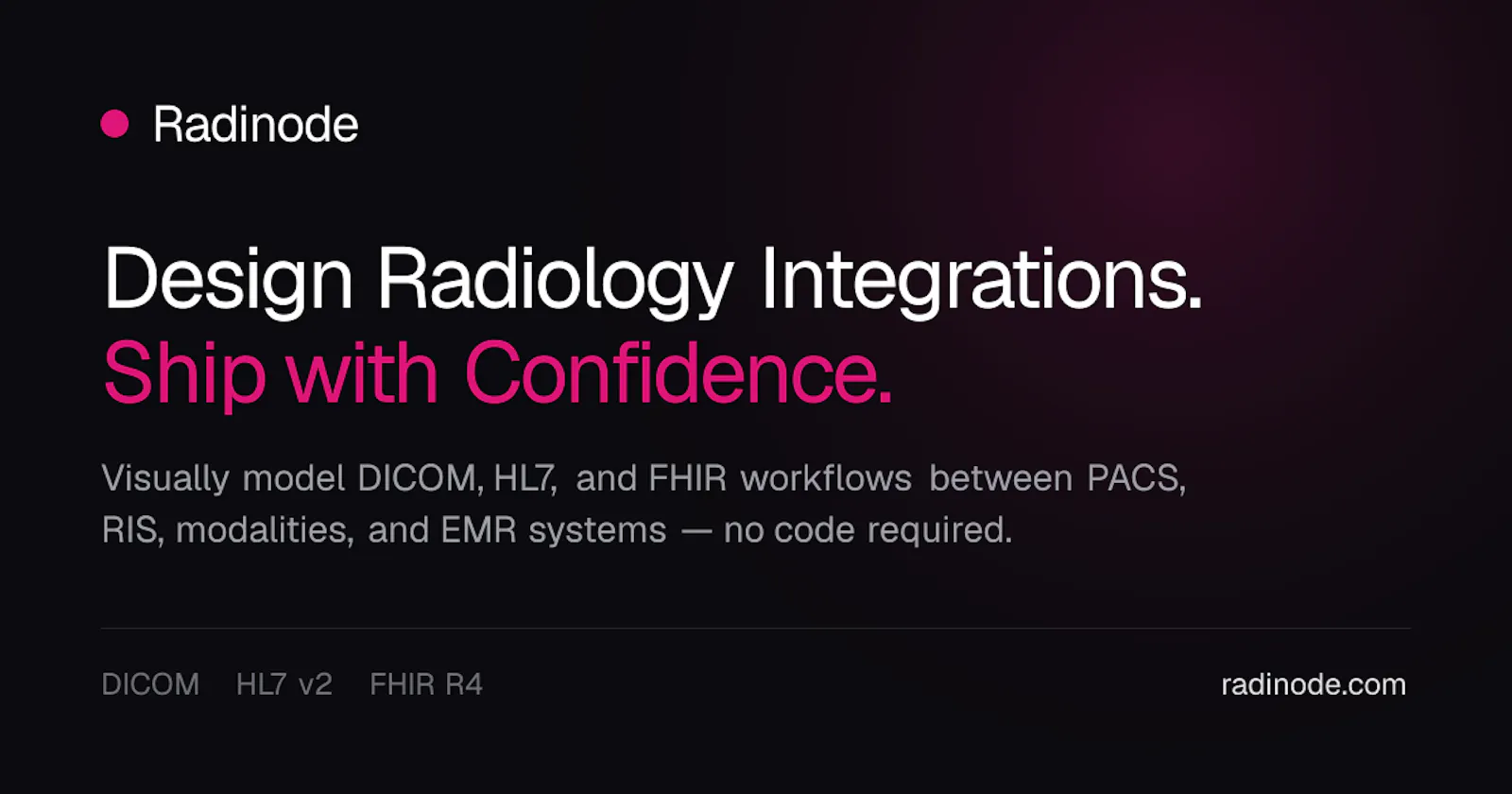 Radinode – Healthcare Integrations screenshot 1